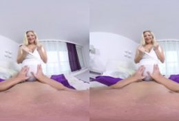 pregnant Virtual Reality fuck with Nathaly Cherie