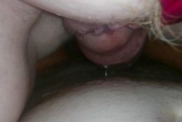 Rubbing my pussy on his cock while I cum all over him