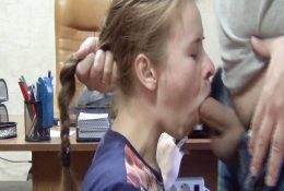 Russian amateur schoolgirl facefuck! Fuck her teeny mouth!