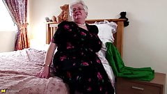 Super granny with big boobs and hungry vagina