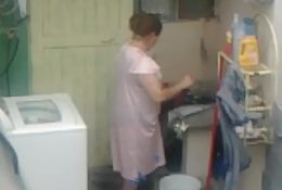 Spying Aunty Ass Washing … Big Butt Chubby Plumper Mom