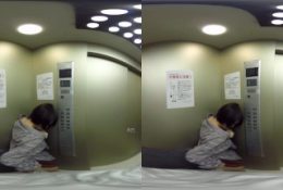 [WPVR-114][VR]Young Wife Сaught In An Elevator Mio Hinata