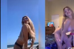 TikTok girl Bree Louise remakes her Videos but nude